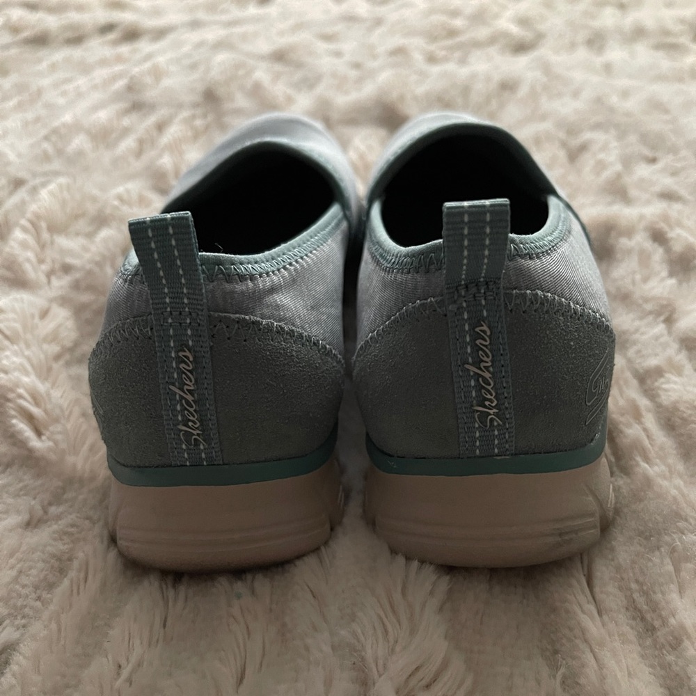 Skechers Air-Cooled Memory Foam. Light Blue - Picture 6 of 6